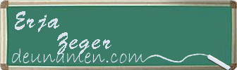 Erja Zeger Visitenkarte